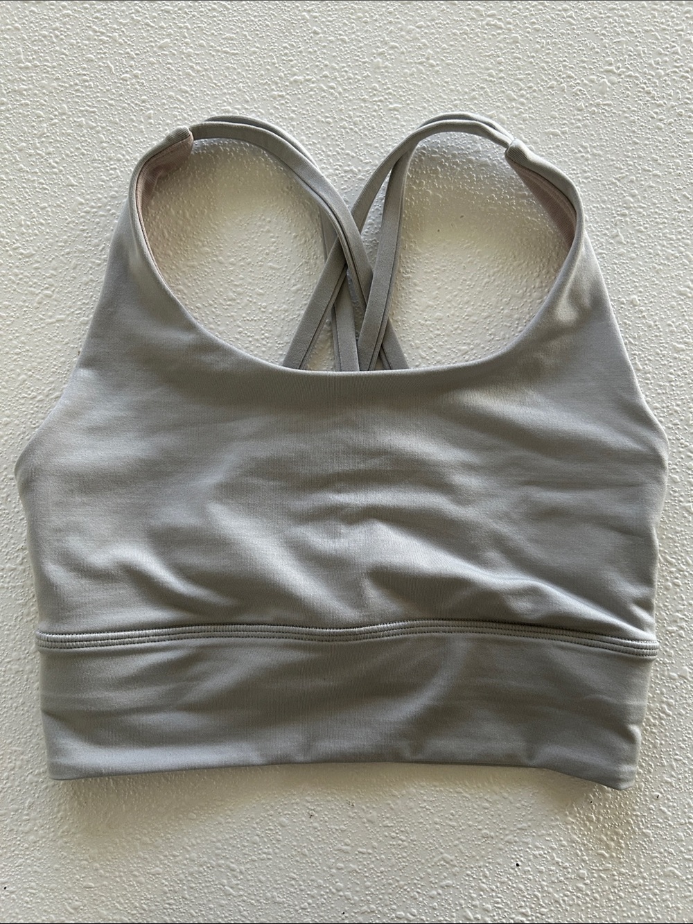 lululemon athletica Light Gray Cross-Back Sports Bra